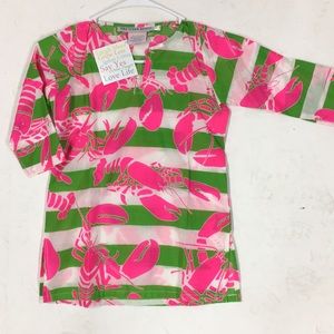 NWT Gretchen Scott kids 6/8 lobster tunic